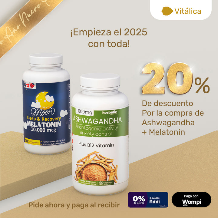 Ashwagandha  Melatonina capsulas 