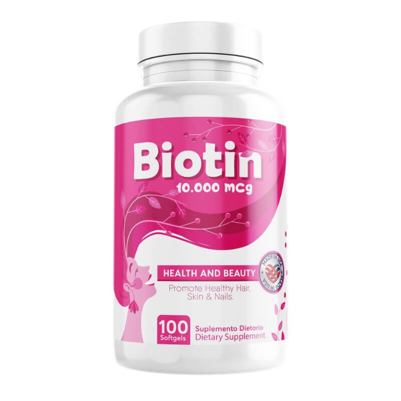 Biotina 10000 mcg 100 softgels 1