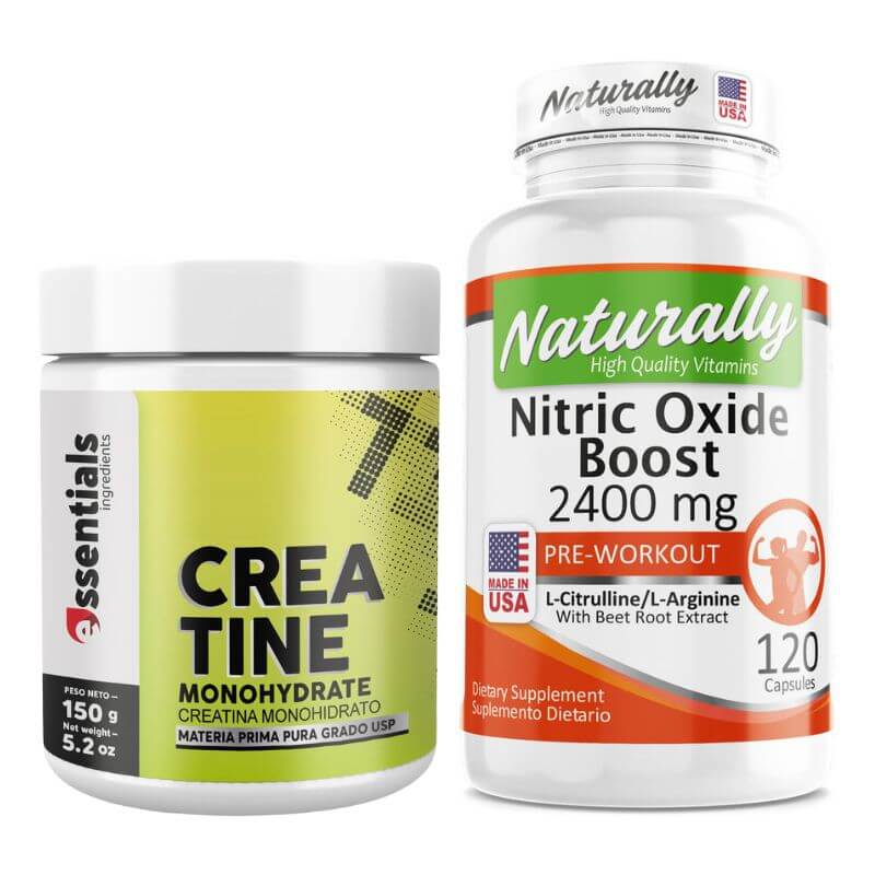 Combo entrenamiento físico de creatina y oxido nitrico  4