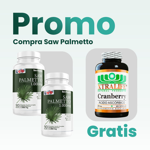 Promo 2 saw palmetto + 1 cranberry gratis