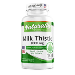 Milk thistle 1000mg, 100 cápsulas