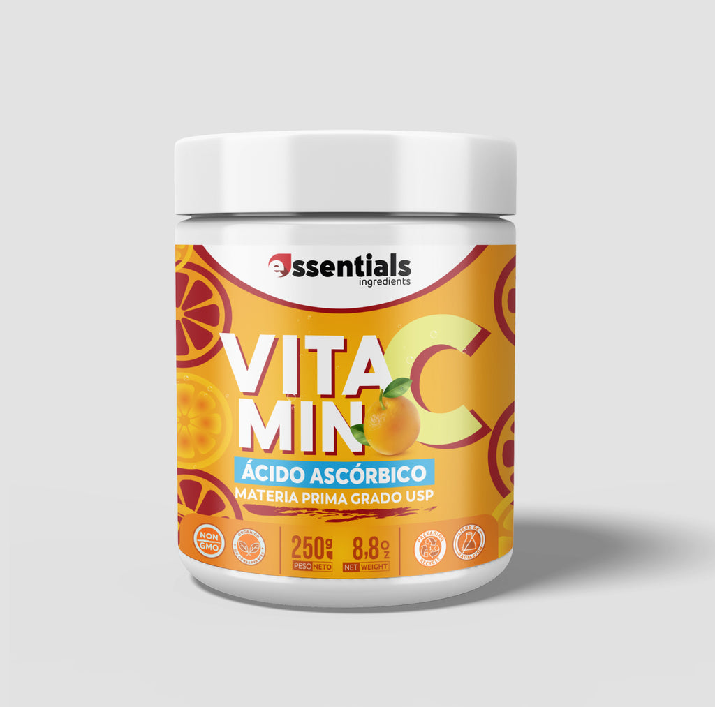 VITAMINA C - ÁCIDO ASCÓRBICO |  250 GR | ESSENTIALS