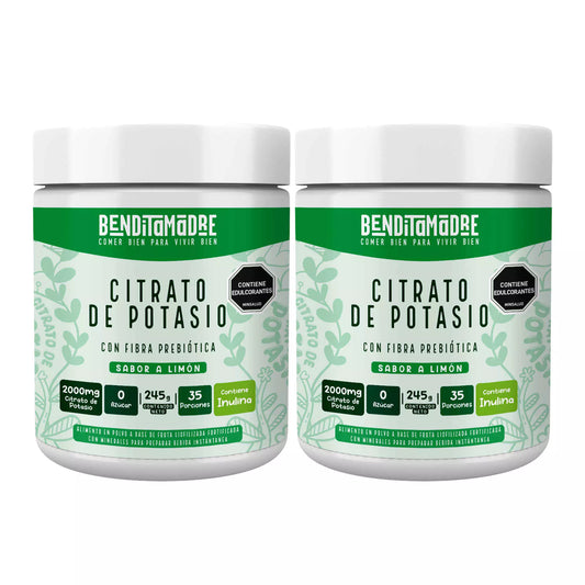 Citrato de Potasio Sabor Limón, 2000 mg X2