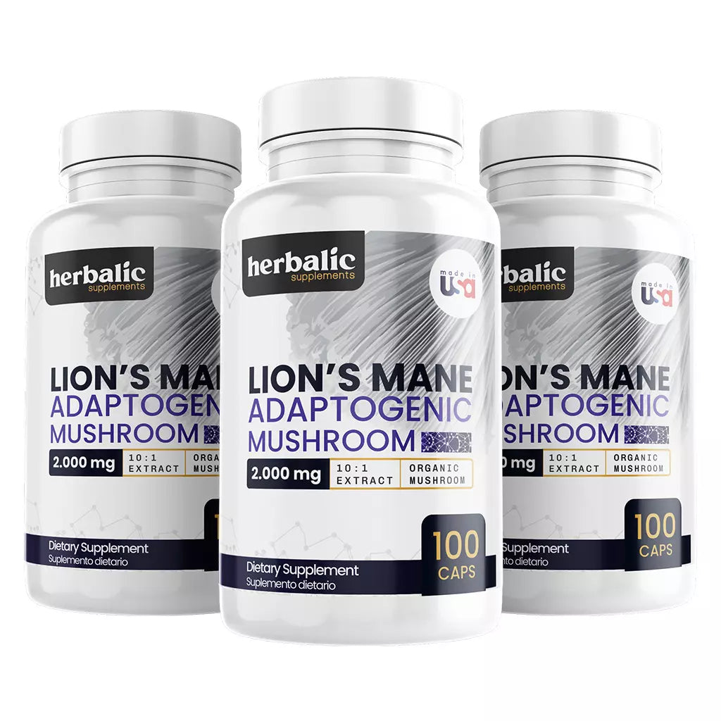 Melena de León 2000mg, 100 Cápsulas X3