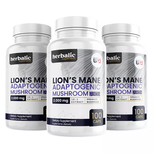 Melena de León 2000mg, 100 Cápsulas X3