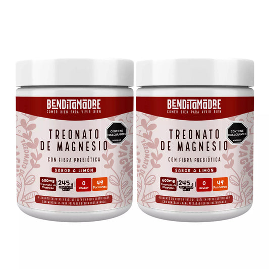 Treonato de Magnesio, 245 g X2