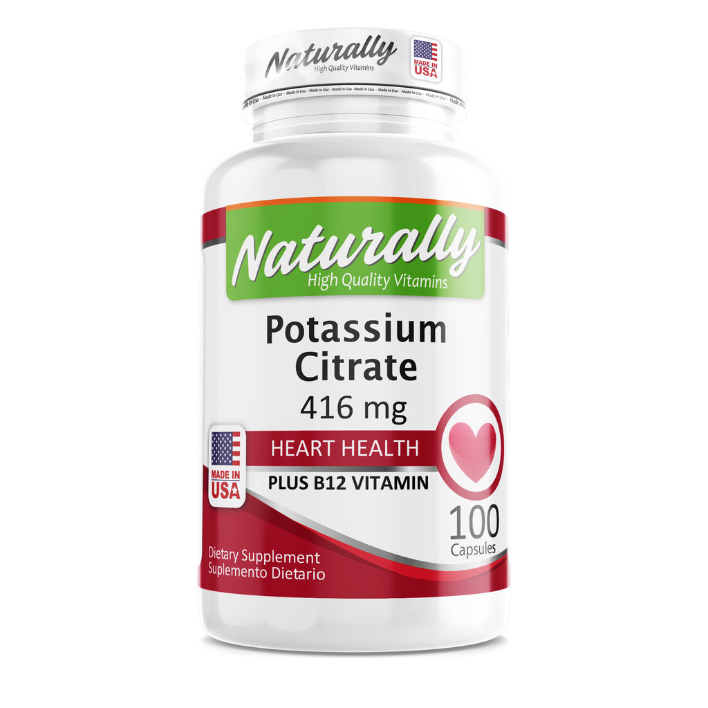 POTASSIUM CITRATE | 416MG | X 100 CAPS | NATURALLY