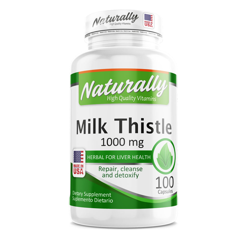 MILK THISTLE (SILIMARINA) | 1.000 Mg | 100 CAPSULES | AMERICANO | NATURALLY